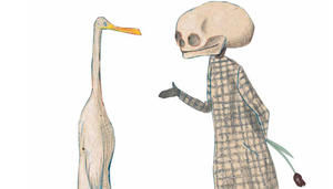 Copyright: Ente, Tod und Tulpe - Buchillustration: Wolf Erlbruch, Antje Kunstmann Verlag, München