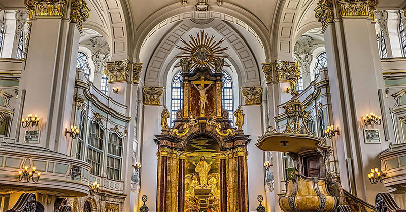 Innenansicht des Hamburger Michel