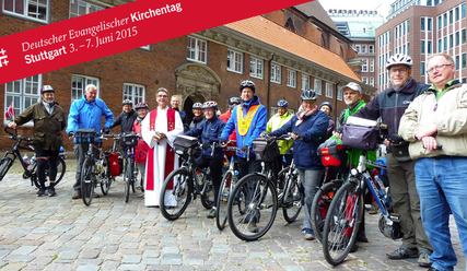 'damit wir klug werden' - Sie legen in den nächsten 16 Tagen 800 Kilometer per Rad zurück - Copyright: Sabine Henning/kirche-hamburg.de