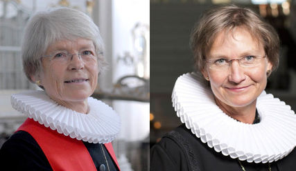 Bischöfin Maria Jepsen (links) und ihre Nachfolgerin Bischöfin Kirsten Fehrs. - Copyright: nordbild.de