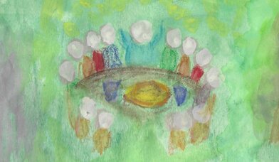 Tischabendmahl - Copyright: Werkstatt Busemann