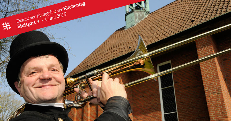 Lutz Peter, Schornsteinfeger und Posaunist aus Langenhorn fährt zum Kirchentag nach Stuttgart  