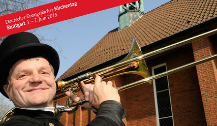 Lutz Peter, Schornsteinfeger und Posaunist aus Langenhorn fährt zum Kirchentag nach Stuttgart   - Copyright: Gitta Schröder