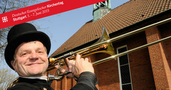 Lutz Peter, Schornsteinfeger und Posaunist aus Langenhorn fährt zum Kirchentag nach Stuttgart   - Copyright: Gitta Schröder