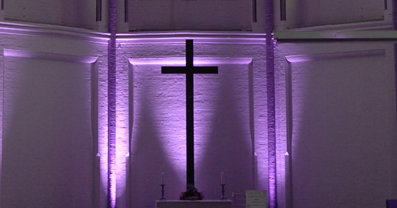 Chorraum der Hauptkirche St. Petri - Lichtmontage