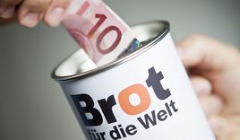 Brot für die Welt Spendendose - Copyright: © Hermann Bredehorst/Brot für die Welt