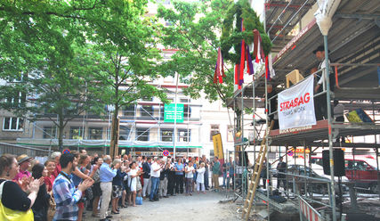 Richtfest für das neue IFZ Schorsch mit rund 200 Gästen - Copyright: Jaster/GAWS Architekten