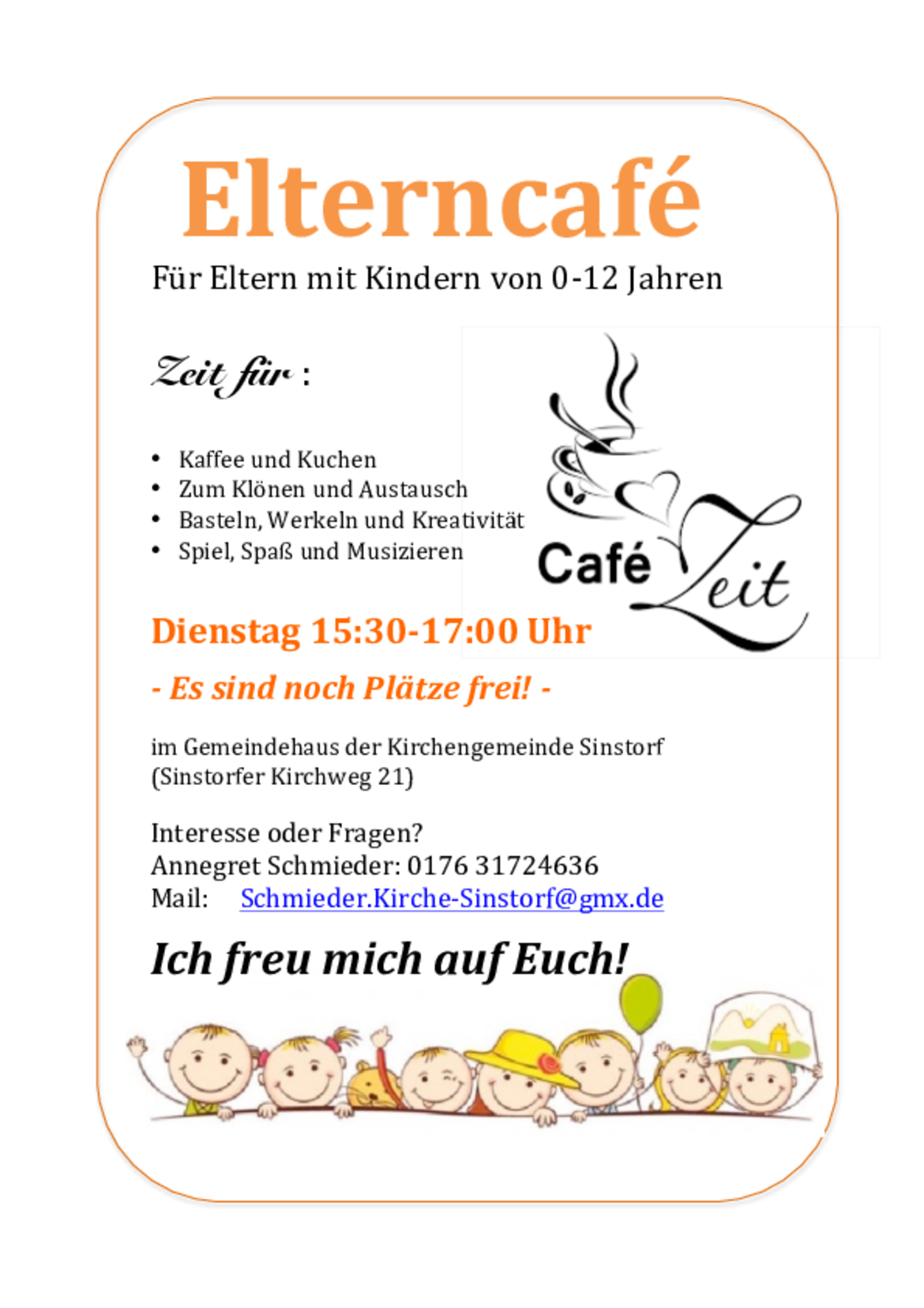 Flyer des ElternCafé