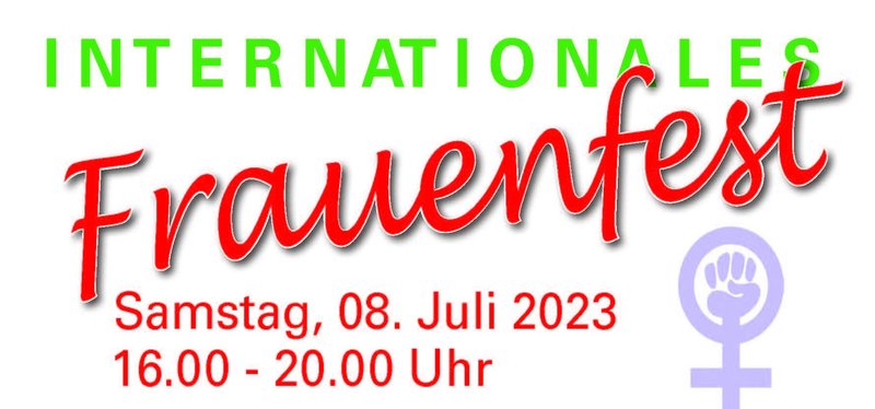 Schriftzug InternationalesFrauenfest