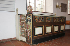 Juratengestühl in der St. Pankratiuskirche Ochsenwerder