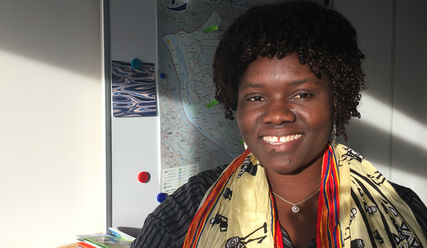 Gut anzukommen: Das heißt für Emma Atieno in Kenia, den Straßenverkehr zu überleben - Copyright: Sabine Henning/kirche-hamburg.de
