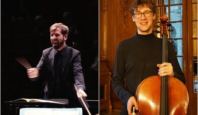 Leitung Miquel Bosch und Cello Solist Oskar Meier  - Copyright: Stephanorchester Schenefeld 