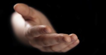 Ausgestreckte Hand