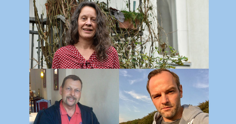 Warum sie wählen, haben uns Caroline Pohl, Florian Theuerkauff und Olaf Nommensen (li.) erzählt