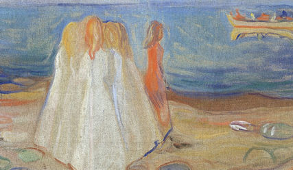 Edvard Munch: Mädchen am Meer, 1906/07 – © Hamburger Kunsthalle, bpk; Photo: Elke Walfort - Copyright: Hamburger Kunsthalle, bpk; Photo: Elke Walfort