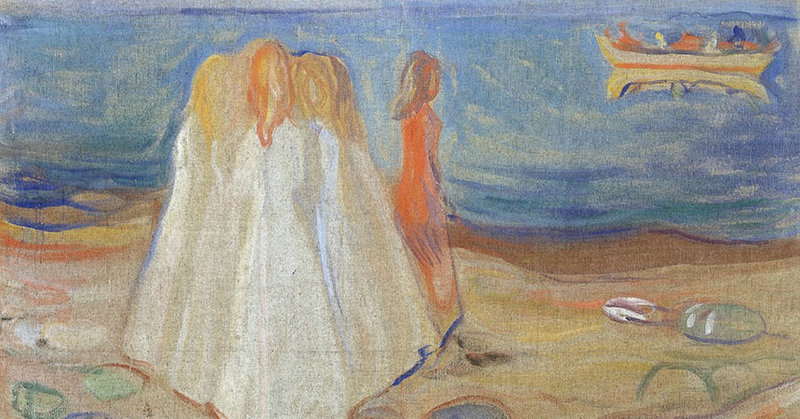 Edvard Munch: Mädchen am Meer, 1906/07 – © Hamburger Kunsthalle, bpk; Photo: Elke Walfort