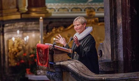 Bischöfin Kirsten Fehrs predigt beim Jubiläumsgottesdienst im Hamburger Michel © Nordkirche