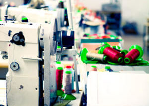 Moderne Textilproduktion