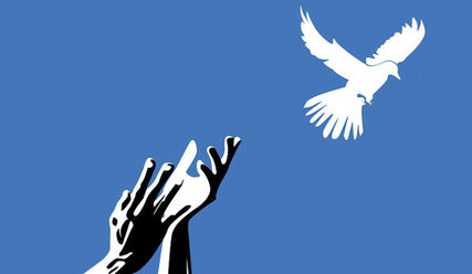 Gedenken und beten für den Frieden - Copyright: fotolia