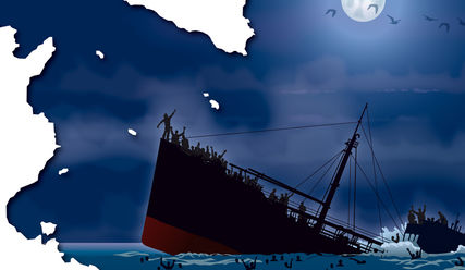 Flucht über das Mittelmeer - Copyright: Graphies.thèque - fotolia.com