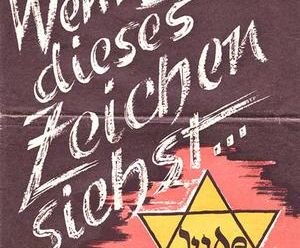 Propagandaschrift - Der Judenstern war ab 1941 Pflicht 