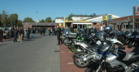 Ankunft beim Bikerfrühstück in Uetersen