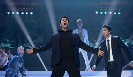Spot an, Licht aus: Frank Winkels gibt Martin Luther als Popstar - Copyright: Stiftung Creative Kirche