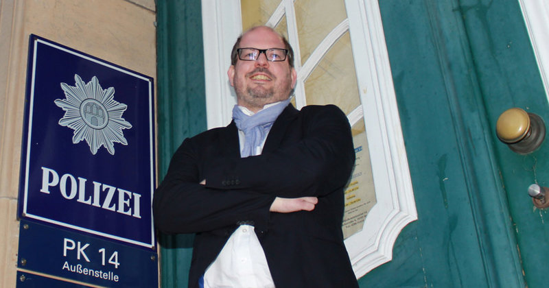 Für ihn die "beste Stelle", sagt der neue Polizeipastor Patrick Klein