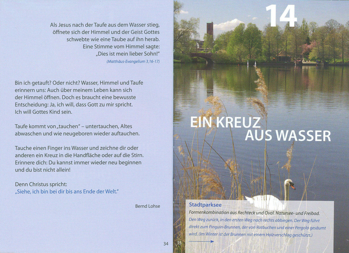 Ein Kreuz aus Wasser