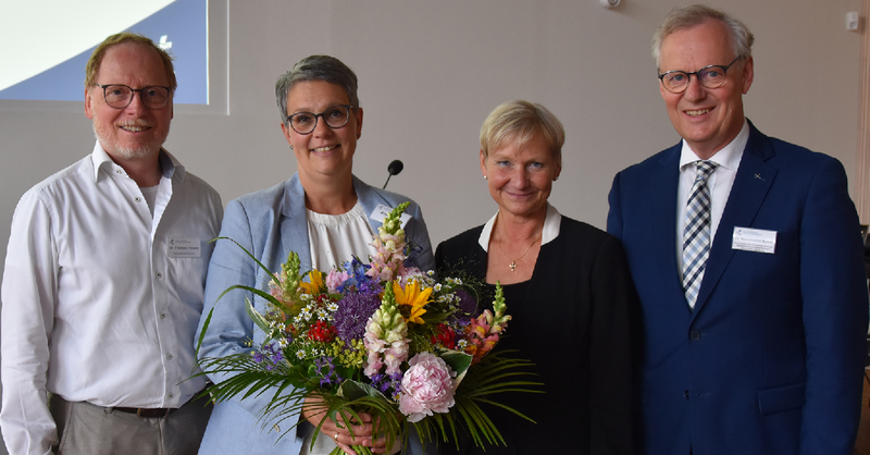 Synodenpräses Dr. Thomas Flower, Pastorin Anja Botta, Bischöfin  Kirsten Fehrs, Propst Dr. Karl-Heinrich Melzer.
