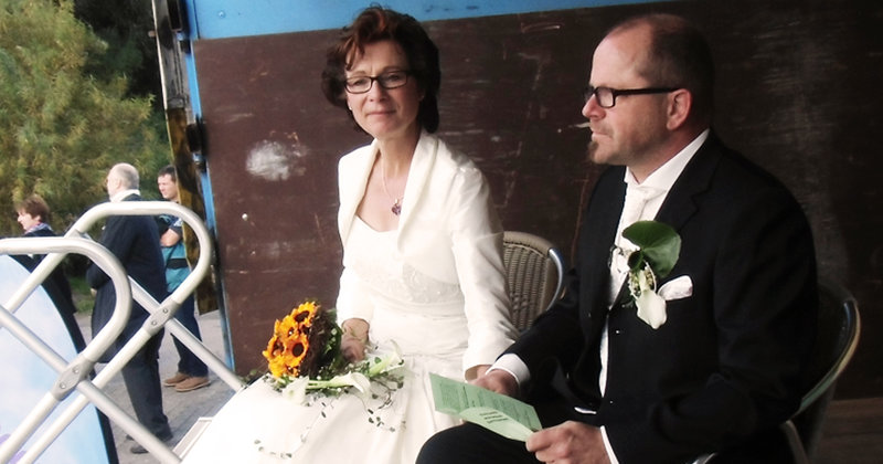 Ulrike und Siegfried gaben sich beim Haselauer MoGo ihr Ja-Wort