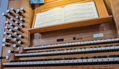 Mühleisen-Orgel in der Kirche am Rockenhof - Copyright: Christian Irrgang