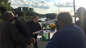 Und auch das ist bekannt: Horst Ermeling (Mitte) hält einen Teil der Predigt