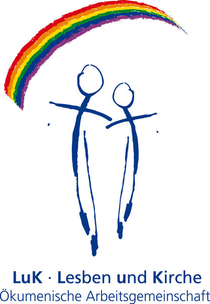 - Copyright: Luk Hamburg Illustration lesbisches Paar unter einem Regenbogen - Copyright: Luk Hamburg