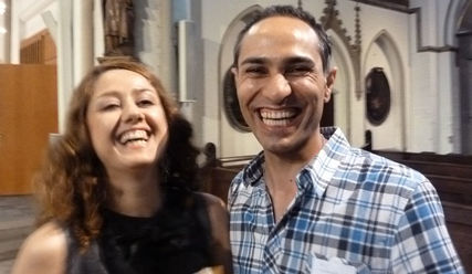 Kamen selbst als Flüchtlinge aus dem Iran - Atena Baghian und Ali Ferdows