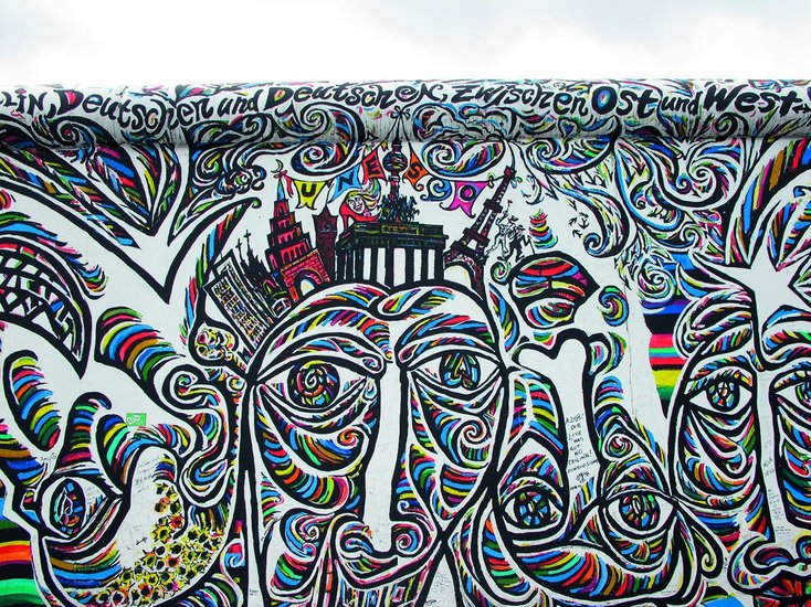 Buntes Fragment - Westdeutschland / Ostdeutschland