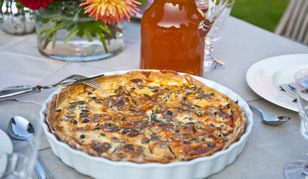 Das Ziel, die Mangold-Quiche
