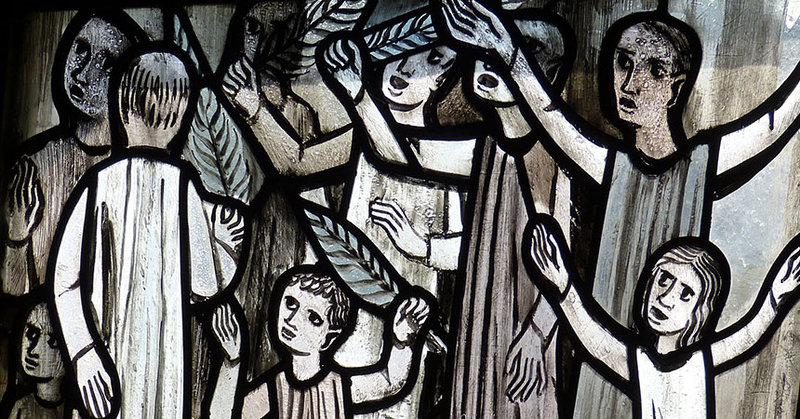 Kunstwerk zum Palmsonntag
