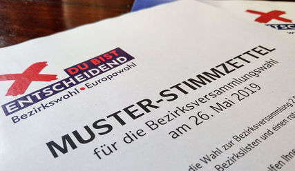 Wahlzettel zur Bezirkswahl - Copyright: © Hagen Grützmacher