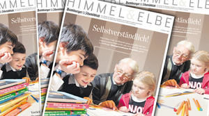 Februarausgabe von 'Himmel & Elbe'  Titelseite