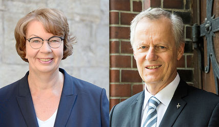 Regionalbischöfin Kristina Kühnbaum-Schmidt und Propst Dr. Karl-Heinrich Melzer kandidieren für das Amt der Landesbischöfin bzw. des Landesbischofs @ Karina Erdmann, Bernd Jonkmanns - Copyright: Fotos: Karina Erdmann, Bernd Jonkmanns