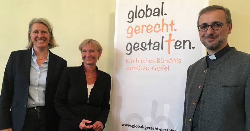 Im Namen des Bündnisses stellten Erzbischof Stephan Heße, Bischöfin Kirsten Fehrs und Nordkirchen-Beauftragte Mirjam Freytag das Programm vor