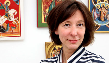 Auf 'Entdeckungsreise' durch Hamburgs Gemeinden – Ökumenepastorin Annette Reimers-Avenarius - Copyright: Thomas Morell/epd