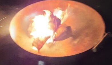 Feuerschale - Copyright: Irmgard Busemann