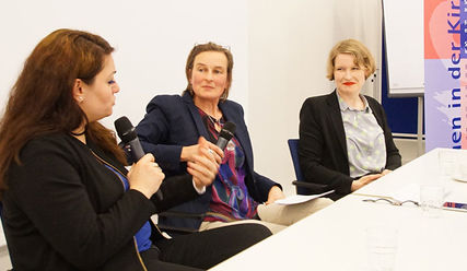 Lamya Kaddor, Irene Pabst und Stefanie Lohaus. © Yvonne Nadler - Copyright: Yvonne Nadler