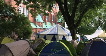 G20-Camp vor St. Johannis Altona - Copyright: Kirchengemeinde Altona-Ost
