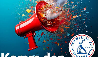 Taube aus Megaphon - Copyright: FriedensDekade