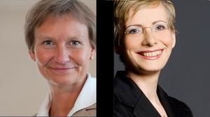 Die Bischofskandidatinnen Kirsten Fehrs (links) und Petra Bahr. - Copyright: Andreas Salomon-Prym / Pressestelle Nordelbien, Kulturbüro der EKD, 