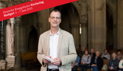 Kirchentagspastor Arnd Schomerus in der Stuttgarter Johanneskirche - Copyright: Ronny Schönebaum/LIFT