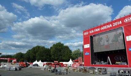 Das Heiligengeistfeld rüstet sich für die Fußballfans